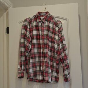Plaid Arrow Long Sleeve Flannel Shirt